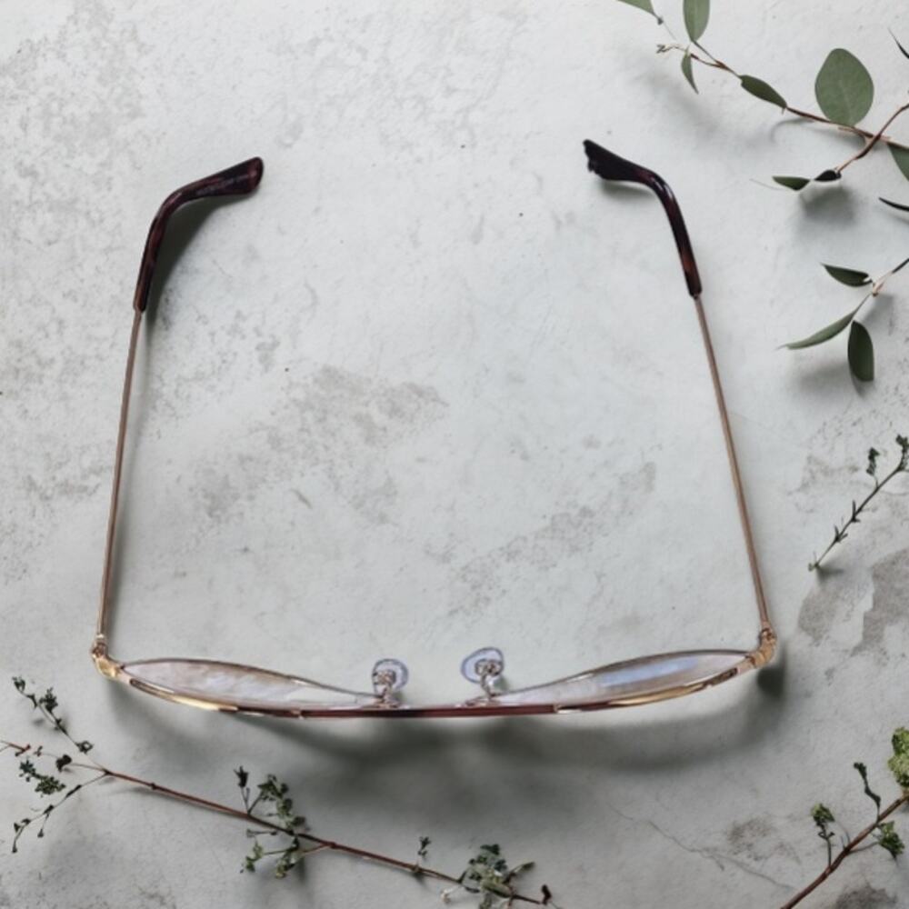 Noelle Gold Blue Light Glasses - Picture 3 of 12